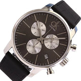 Buy Shop Calvin Klein City Chronograph Black Dial Black Leather Strap Watch for Men - K2G271CX USA Online