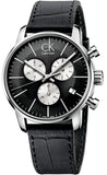 Buy Shop Calvin Klein City Chronograph Black Dial Black Leather Strap Watch for Men - K2G271CX USA Online