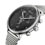 Buy Shop Calvin Klein City Chronograph Black Dial Silver Mesh Bracelet Watch for Men - K2G27121 USA Online