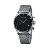 Buy Shop Calvin Klein City Chronograph Black Dial Silver Mesh Bracelet Watch for Men - K2G27121 USA Online