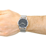 Buy Shop Calvin Klein City Chronograph Black Dial Silver Mesh Bracelet Watch for Men - K2G2G121 USA Online