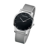 Buy Shop Calvin Klein City Chronograph Black Dial Silver Mesh Bracelet Watch for Men - K2G2G121 USA Online