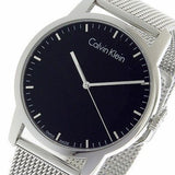 Buy Shop Calvin Klein City Chronograph Black Dial Silver Mesh Bracelet Watch for Men - K2G2G121 USA Online