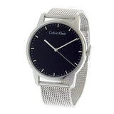Buy Shop Calvin Klein City Chronograph Black Dial Silver Mesh Bracelet Watch for Men - K2G2G121 USA Online
