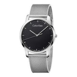 Buy Shop Calvin Klein City Chronograph Black Dial Silver Mesh Bracelet Watch for Men - K2G2G121 USA Online