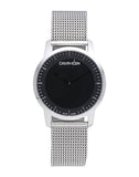 Buy Shop Calvin Klein City Chronograph Black Dial Silver Mesh Bracelet Watch for Men - K2G2G121 USA Online
