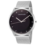 Buy Shop Calvin Klein City Chronograph Black Dial Silver Mesh Bracelet Watch for Men - K2G2G121 USA Online
