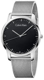 Buy Shop Calvin Klein City Chronograph Black Dial Silver Mesh Bracelet Watch for Men - K2G2G121 USA Online
