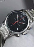 Buy Shop Calvin Klein City Chronograph Black Dial Silver Steel Strap Watch for Men - K2G27141 USA Online
