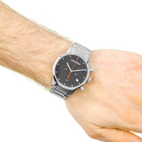 Buy Shop Calvin Klein City Chronograph Black Dial Silver Steel Strap Watch for Men - K2G27141 USA Online