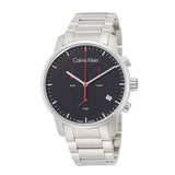 Buy Shop Calvin Klein City Chronograph Black Dial Silver Steel Strap Watch for Men - K2G27141 USA Online