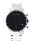 Buy Shop Calvin Klein City Chronograph Black Dial Silver Steel Strap Watch for Men - K2G27141 USA Online