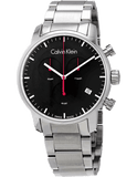 Buy Shop Calvin Klein City Chronograph Black Dial Silver Steel Strap Watch for Men - K2G27141 USA Online