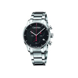 Buy Shop Calvin Klein City Chronograph Black Dial Silver Steel Strap Watch for Men - K2G27141 USA Online