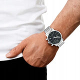 Buy Shop Calvin Klein City Chronograph Black Dial Silver Steel Strap Watch for Men - K2G27143 USA Online