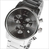 Buy Shop Calvin Klein City Chronograph Black Dial Silver Steel Strap Watch for Men - K2G27143 USA Online