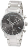 Buy Shop Calvin Klein City Chronograph Black Dial Silver Steel Strap Watch for Men - K2G27143 USA Online
