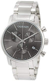 Buy Shop Calvin Klein City Chronograph Black Dial Silver Steel Strap Watch for Men - K2G27143 USA Online