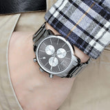 Buy Shop Calvin Klein City Chronograph Black Dial Silver Steel Strap Watch for Men - K2G2714X USA Online