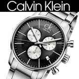 Buy Shop Calvin Klein City Chronograph Black Dial Silver Steel Strap Watch for Men - K2G2714X USA Online