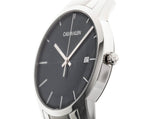 Buy Shop Calvin Klein City Chronograph Black Dial Silver Steel Strap Watch for Men - K2G2G14Y USA Online
