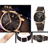 Buy Shop Calvin Klein City Chronograph Brown Dial Brown Leather Strap Watch for Men - K2G2G6G3 USA Online
