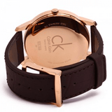 Buy Shop Calvin Klein City Chronograph Brown Dial Brown Leather Strap Watch for Men - K2G2G6G3 USA Online
