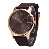Buy Shop Calvin Klein City Chronograph Brown Dial Brown Leather Strap Watch for Men - K2G2G6G3 USA Online