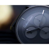 Buy Shop Calvin Klein City Chronograph Grey Dial Black Leather Strap Watch for Men - K2G177C3 USA Online