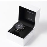 Buy Shop Calvin Klein City Chronograph Grey Dial Black Leather Strap Watch for Men - K2G177C3 USA Online