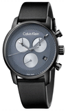 Buy Shop Calvin Klein City Chronograph Grey Dial Black Leather Strap Watch for Men - K2G177C3 USA Online