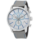 Buy Shop Calvin Klein City Chronograph White Dial White Leather Strap Watch for Men - K2G271Q4 USA Online