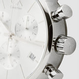 Buy Shop Calvin Klein City Chronograph Silver Dial Black Leather Strap Watch for Men - K2G271C6 USA Online