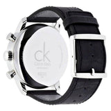 Buy Shop Calvin Klein City Chronograph Silver Dial Black Leather Strap Watch for Men - K2G271C6 USA Online
