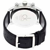 Buy Shop Calvin Klein City Chronograph Silver Dial Black Leather Strap Watch for Men - K2G271C6 USA Online