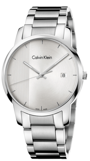 Buy Shop Calvin Klein City Chronograph Silver Dial Silver Steel Strap Watch for Men - K2G2G14X USA Online