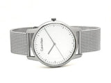 Buy Shop Calvin Klein City Chronograph White Dial Silver Mesh Bracelet Watch for Men - K2G2G126 USA Online