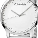Buy Shop Calvin Klein City Chronograph White Dial Silver Mesh Bracelet Watch for Men - K2G2G126 USA Online