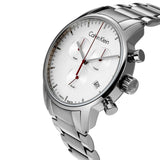 Buy Shop Calvin Klein City Chronograph White Dial Silver Steel Strap Watch for Men - K2G271Z6 USA Online