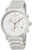 Buy Shop Calvin Klein City Chronograph White Dial Silver Steel Strap Watch for Men - K2G271Z6 USA Online