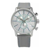 Buy Shop Calvin Klein City Chronograph White Dial White Leather Strap Watch for Men - K2G271Q4 USA Online
