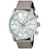 Buy Shop Calvin Klein City Chronograph White Dial White Leather Strap Watch for Men - K2G271Q4 USA Online