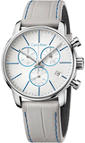 Buy Shop Calvin Klein City Chronograph White Dial White Leather Strap Watch for Men - K2G271Q4 USA Online