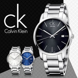 Buy Shop Calvin Klein City Date Black Dial Silver Steel Strap Watch for Men - K2G2G143 USA Online