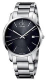 Buy Shop Calvin Klein City Date Black Dial Silver Steel Strap Watch for Men - K2G2G143 USA Online