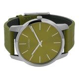 Buy Shop Calvin Klein City Green Dial Green Leather Strap Watch for Men - K2G211WL USA Online