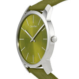 Buy Shop Calvin Klein City Green Dial Green Leather Strap Watch for Men - K2G211WL USA Online