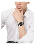 Buy Shop Calvin Klein City Grey Dial Black Leather Strap Watch For Men - K2G21107 USA Online
