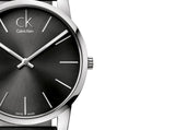 Buy Shop Calvin Klein City Grey Dial Black Leather Strap Watch For Men - K2G21107 USA Online