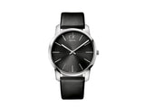 Buy Shop Calvin Klein City Grey Dial Black Leather Strap Watch For Men - K2G21107 USA Online